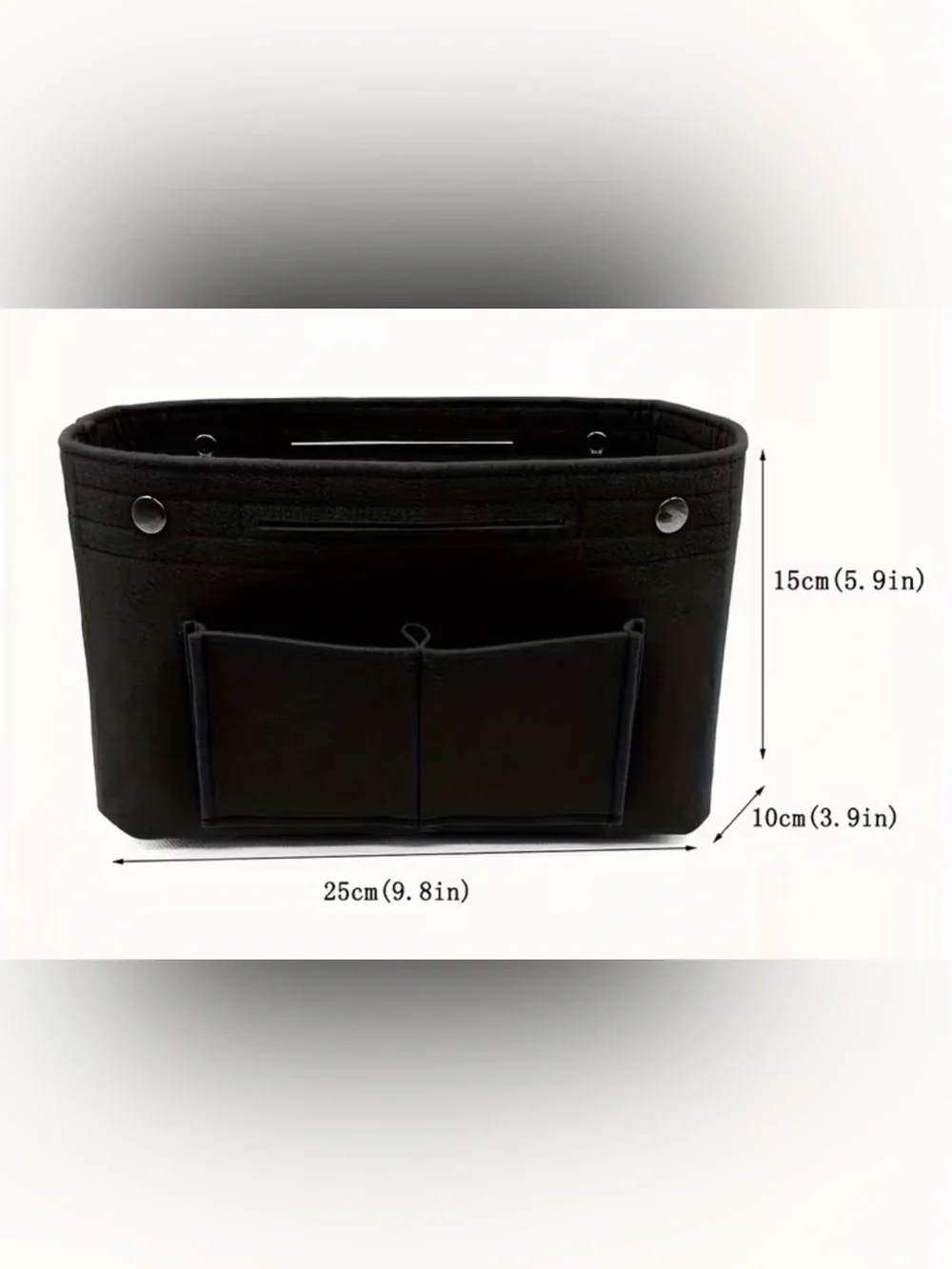 Navy Blue Felt Tote Organizer Insert